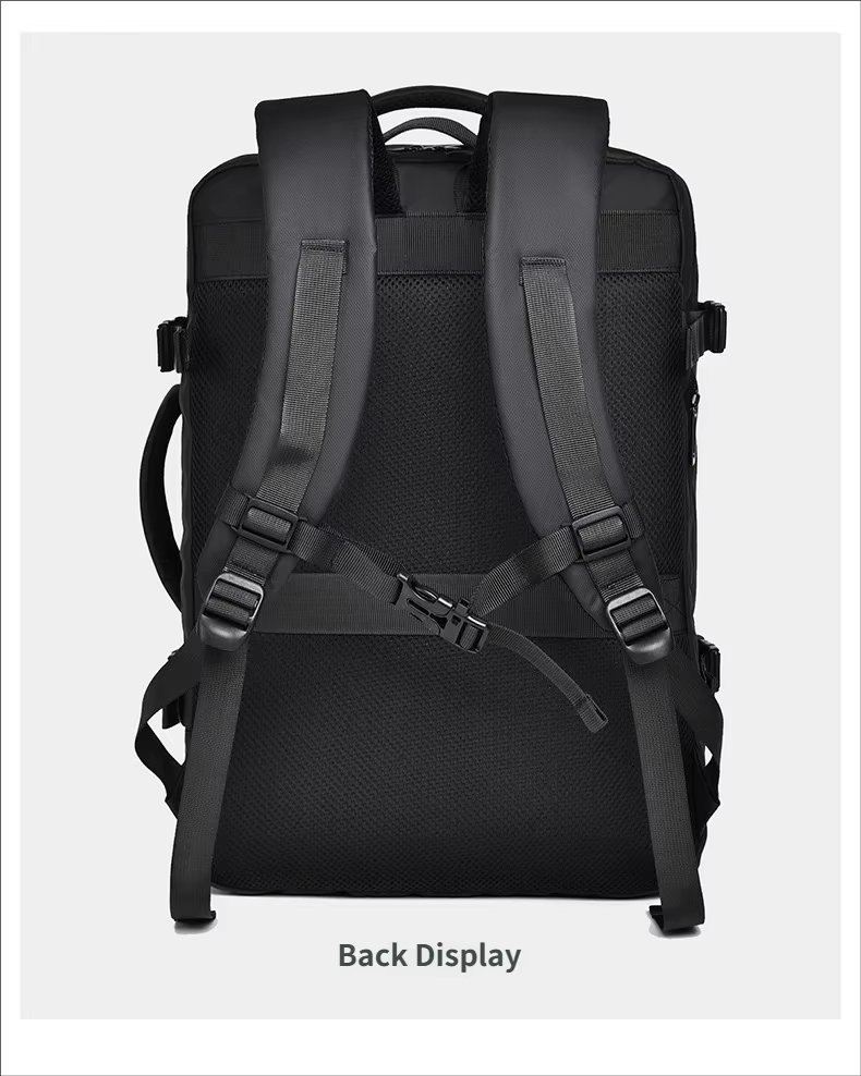 Water-Resistant Large Capacity Expandable Business Travel Oxford Laptop Backpack product detail