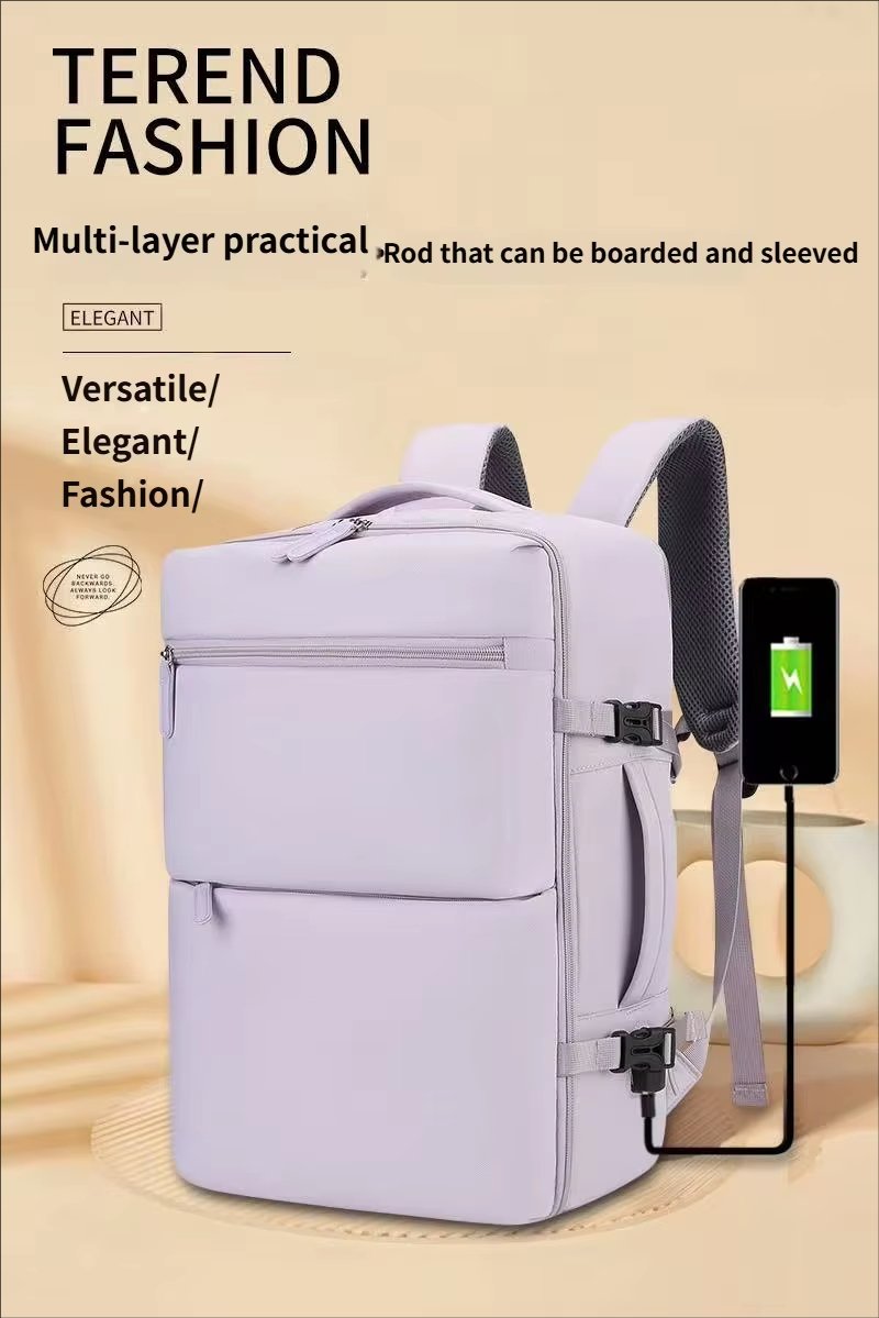 Large Capacity Lightweight USB Travel Oxford Laptop Backpack product detail