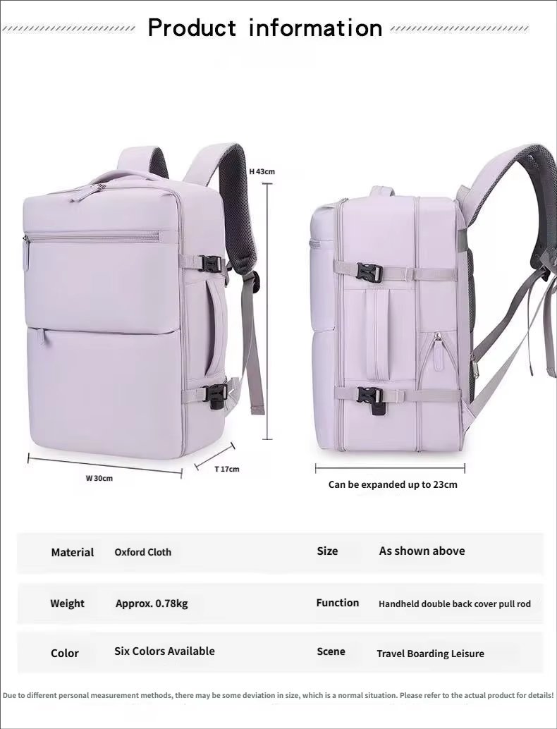 Large Capacity Lightweight USB Travel Oxford Laptop Backpack product detail