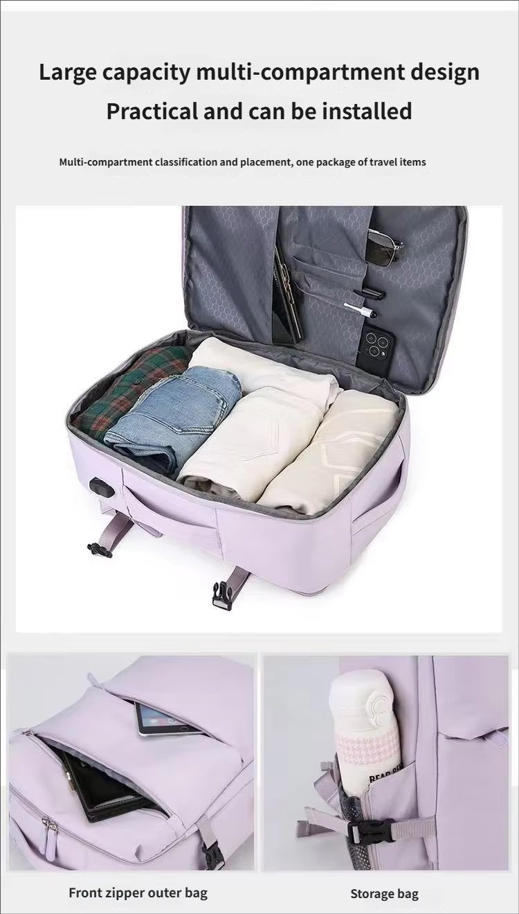 Large Capacity Lightweight USB Travel Oxford Laptop Backpack product detail