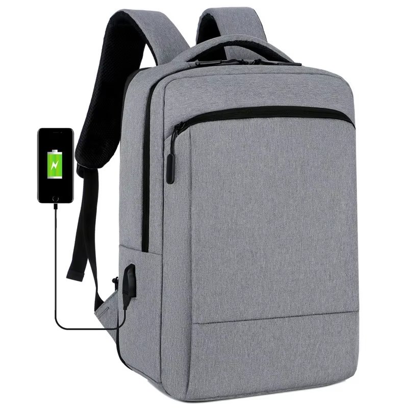 Water-Resistant Large Capacity USB Business Travel Nylon Laptop Backpack product detail