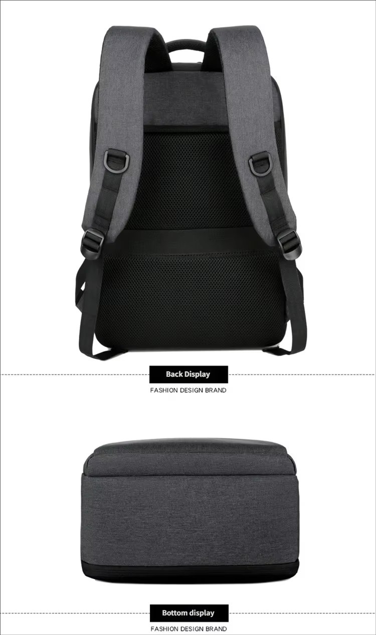 Water-Resistant Large Capacity USB Business Travel Nylon Laptop Backpack product detail