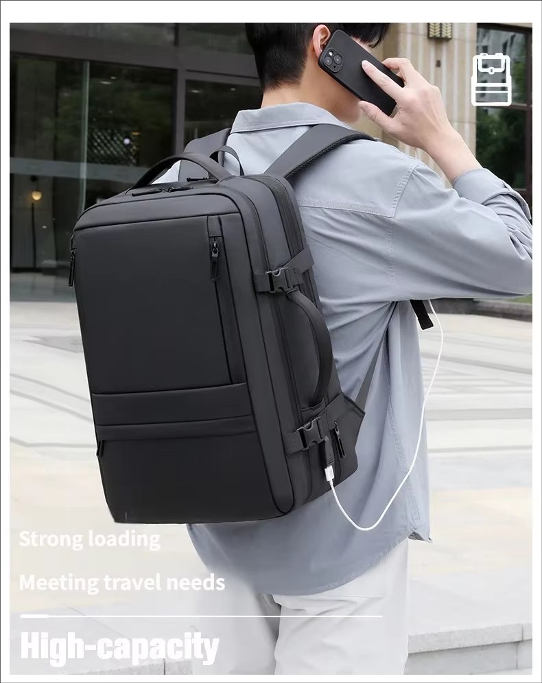 Water-Resistant Large Capacity Business Travel School Oxford Laptop Backpack product detail