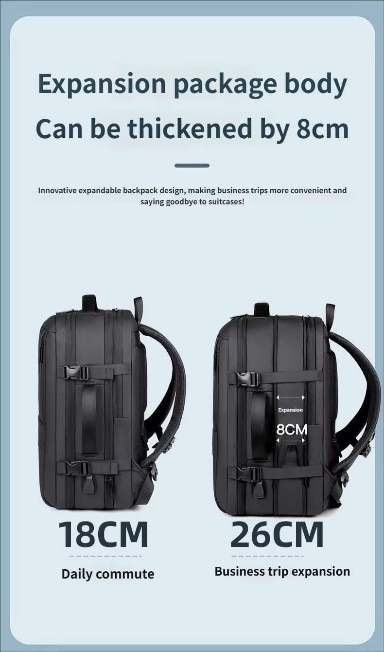 Water-Resistant Large Capacity Business Travel School Oxford Laptop Backpack product detail