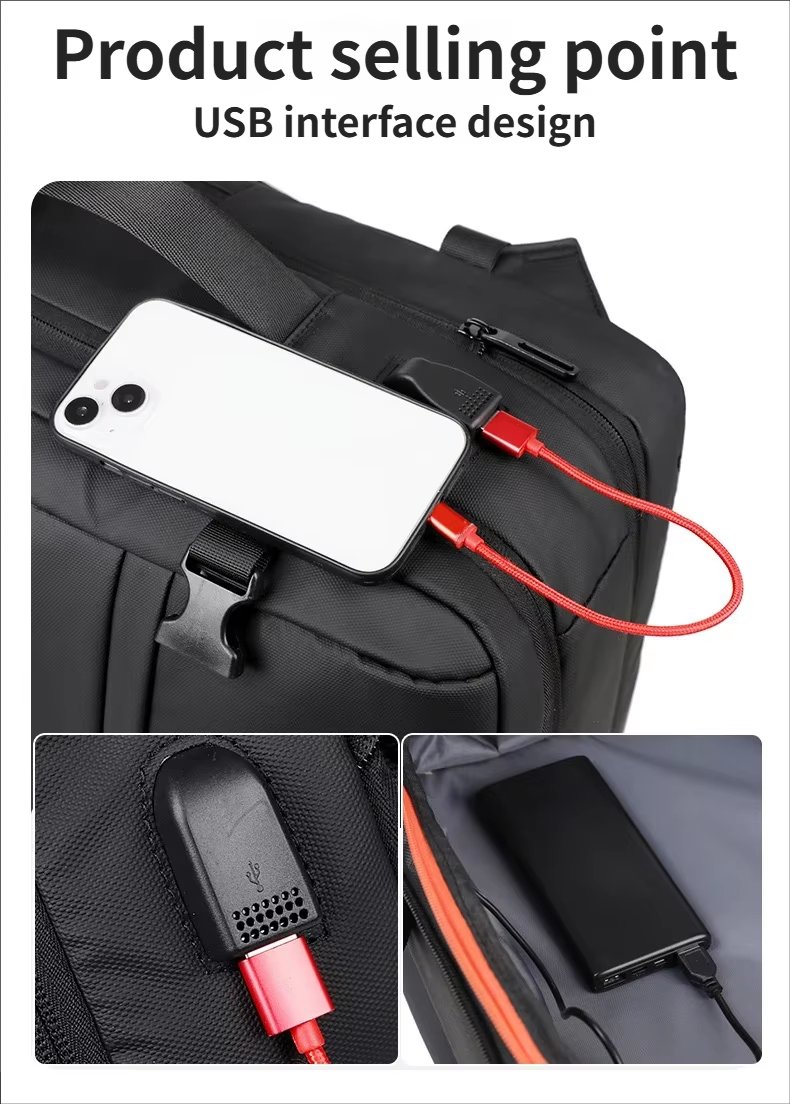 Water-Resistant Large Capacity Business Travel School Oxford Laptop Backpack product detail