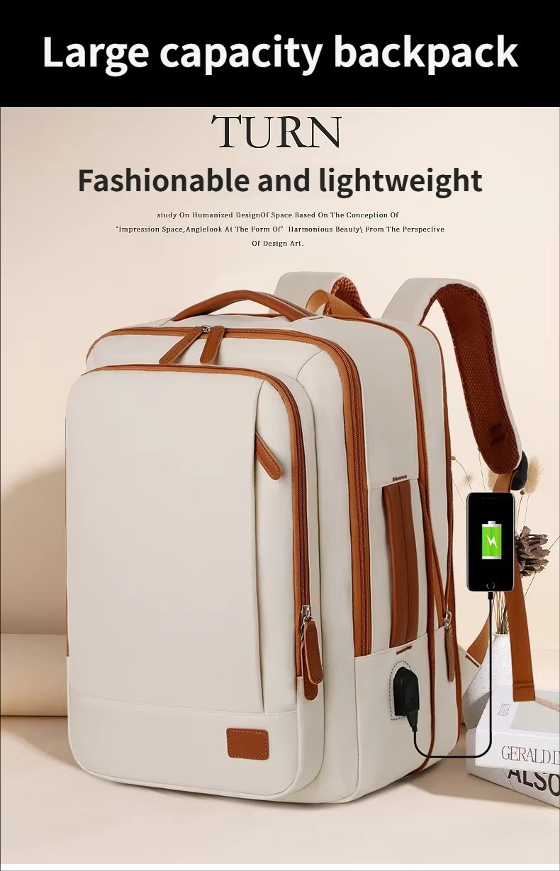 Water-Resistant Large Capacity Modern Business Travel Oxford Laptop Backpack product detail