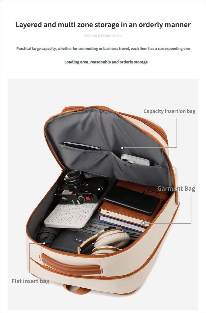 Water-Resistant Large Capacity Modern Business Travel Oxford Laptop Backpack product detail