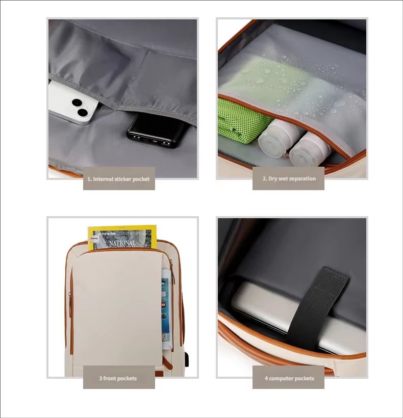 Water-Resistant Large Capacity Modern Business Travel Oxford Laptop Backpack product detail
