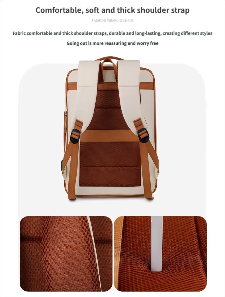 Water-Resistant Large Capacity Modern Business Travel Oxford Laptop Backpack product detail