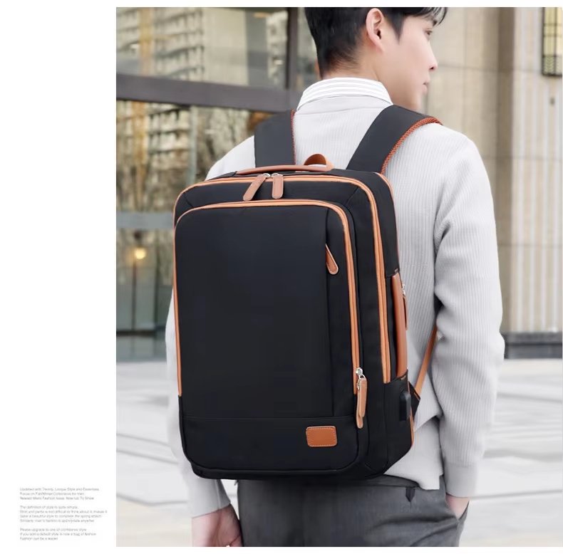 Water-Resistant Large Capacity Modern Business Travel Oxford Laptop Backpack product detail
