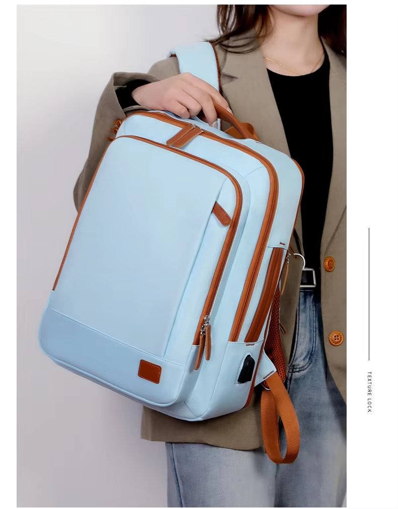 Water-Resistant Large Capacity Modern Business Travel Oxford Laptop Backpack product detail