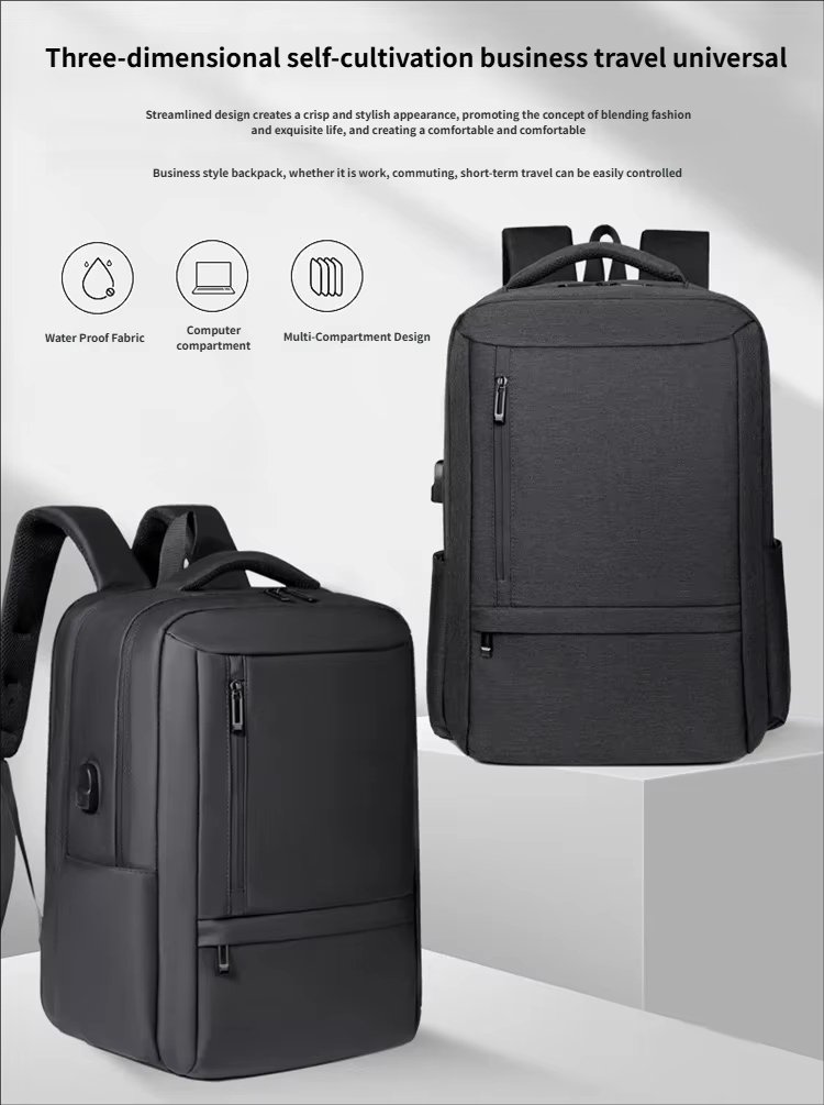 Water-Resistant Expandable Outdoor Business Travel Oxford Laptop Backpack product detail