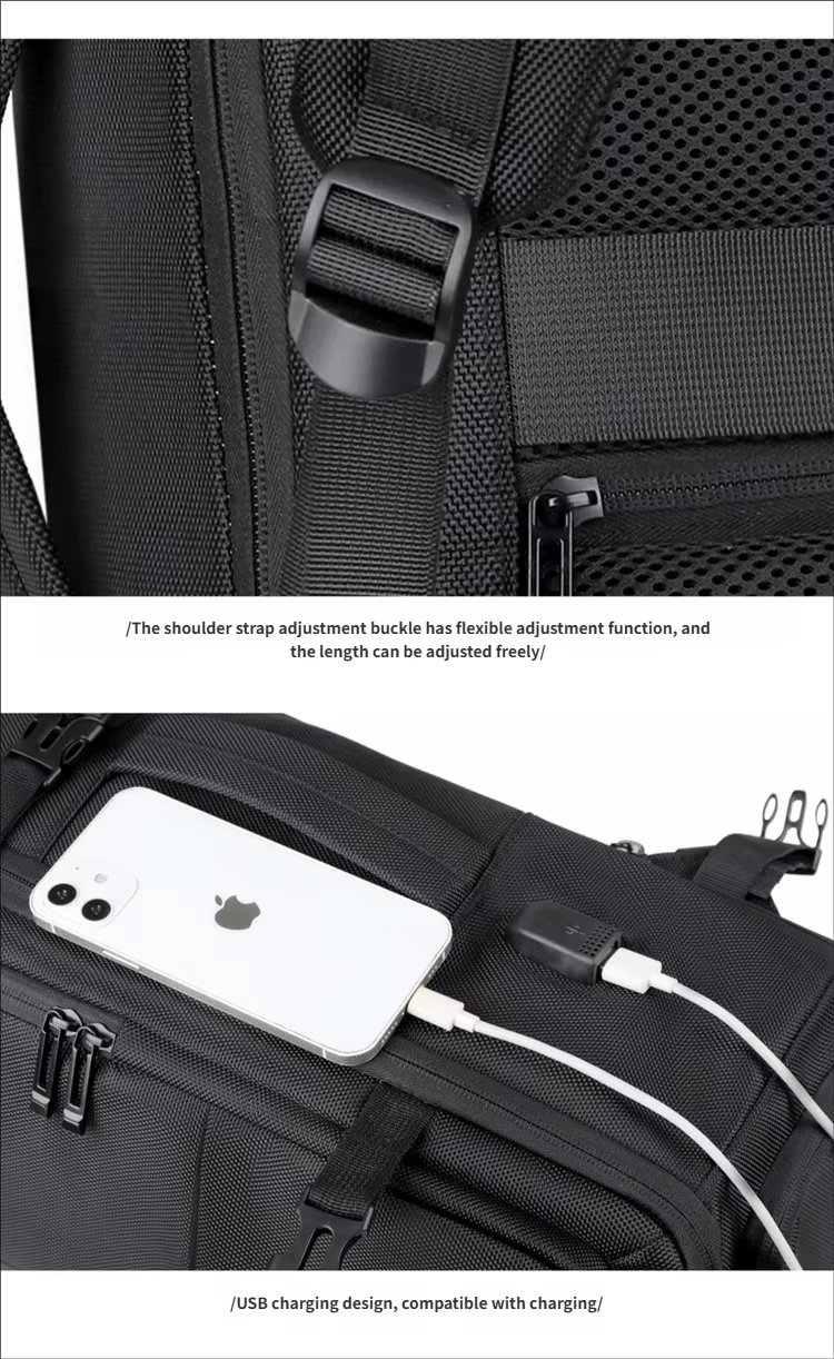 Water-Resistant Large Capacity Expandable Business Travel Oxford Laptop Backpack product detail