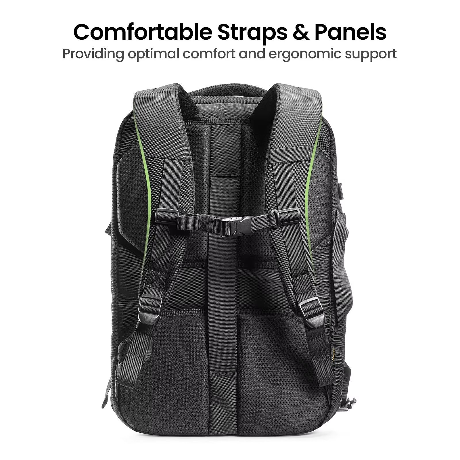 Water-Resistant Large Capacity Lightweight Business Travel 1860D Fabric Laptop Backpack product detail