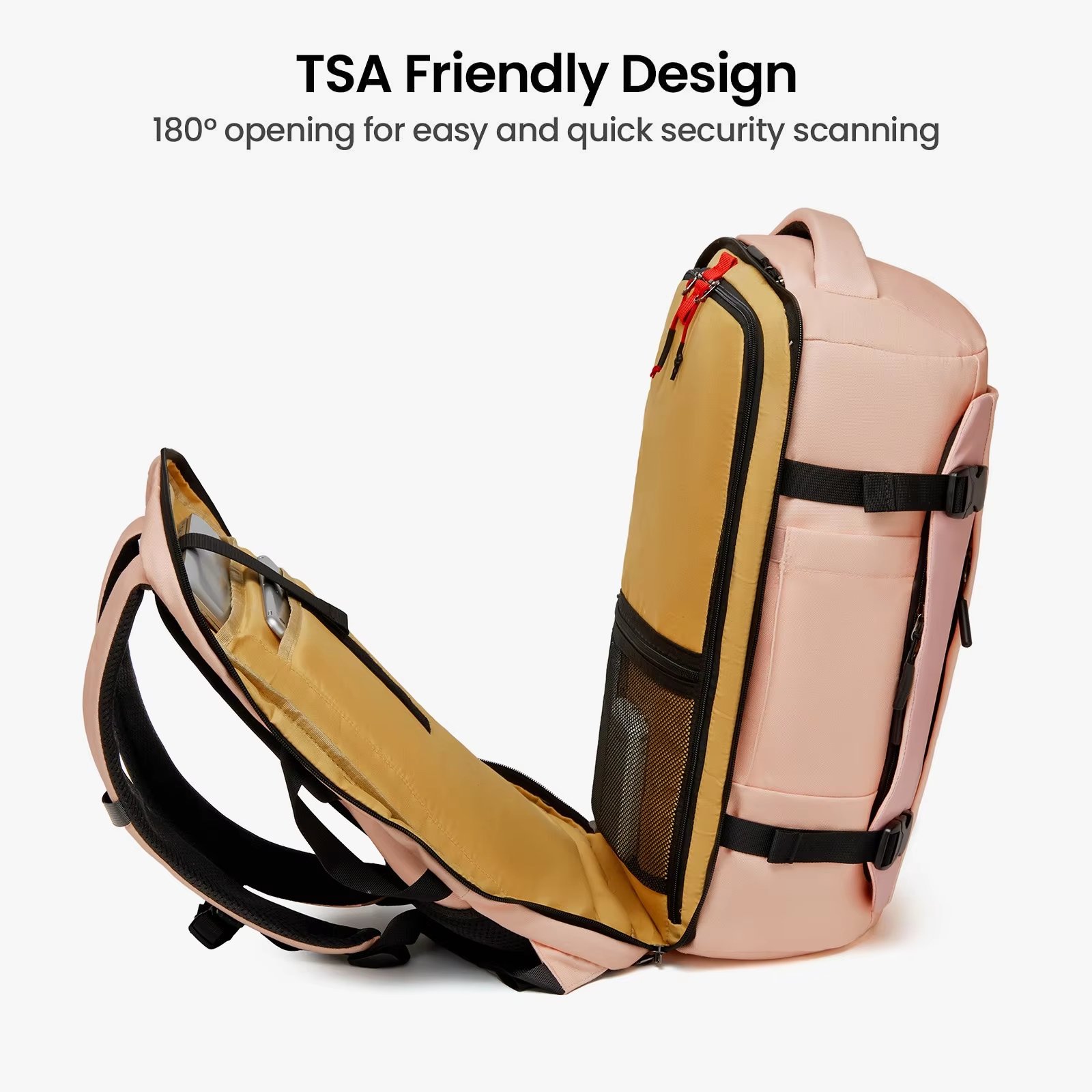Water-Resistant Large Capacity Lightweight Business Travel 1860D Fabric Laptop Backpack product detail