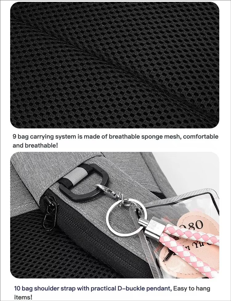 Water-Resistant Lightweight USB Modern Business Oxford Laptop Backpack product detail