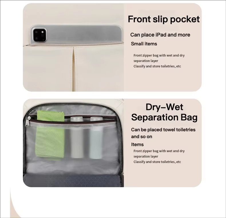 Water-Resistant Large Capacity USB Travel School Oxford Laptop Backpack product detail