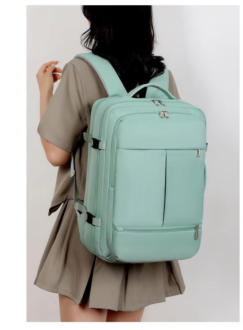 Water-Resistant Large Capacity USB Travel School Oxford Laptop Backpack product detail