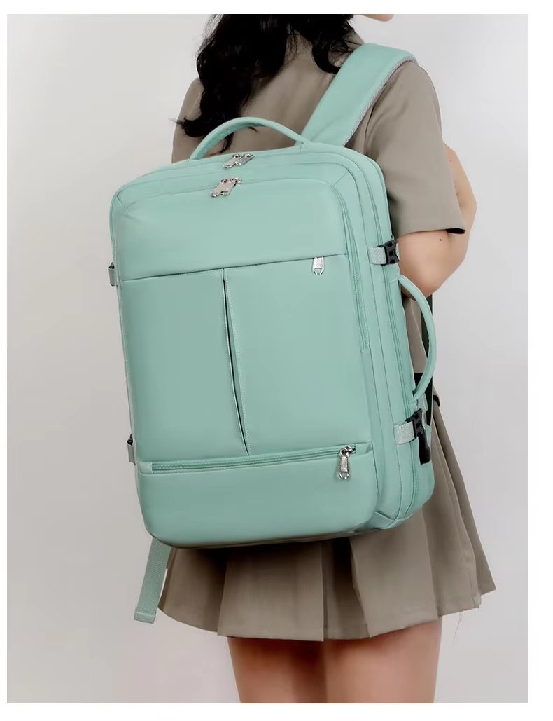 Water-Resistant Large Capacity USB Travel School Oxford Laptop Backpack product detail