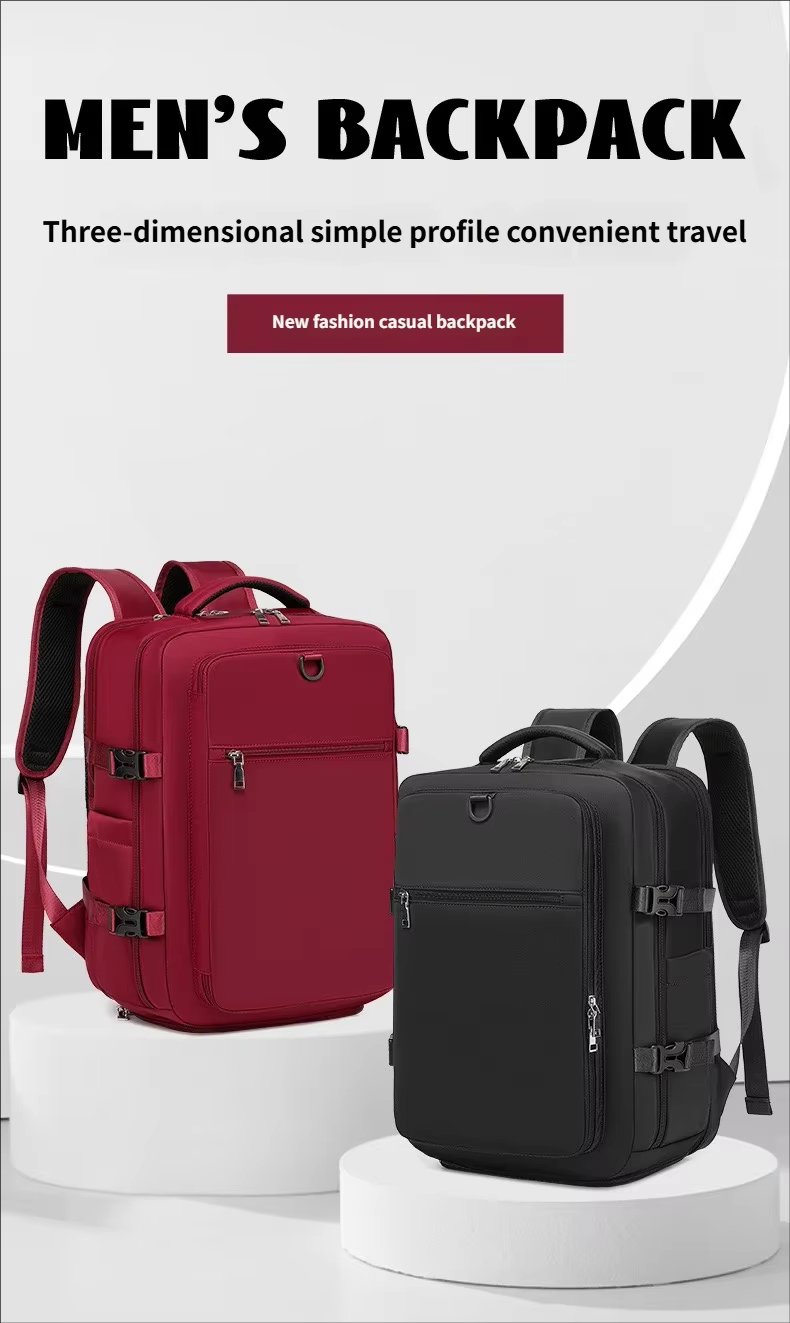Water-Resistant Large Capacity Expandable Business Travel Oxford Laptop Backpack product detail