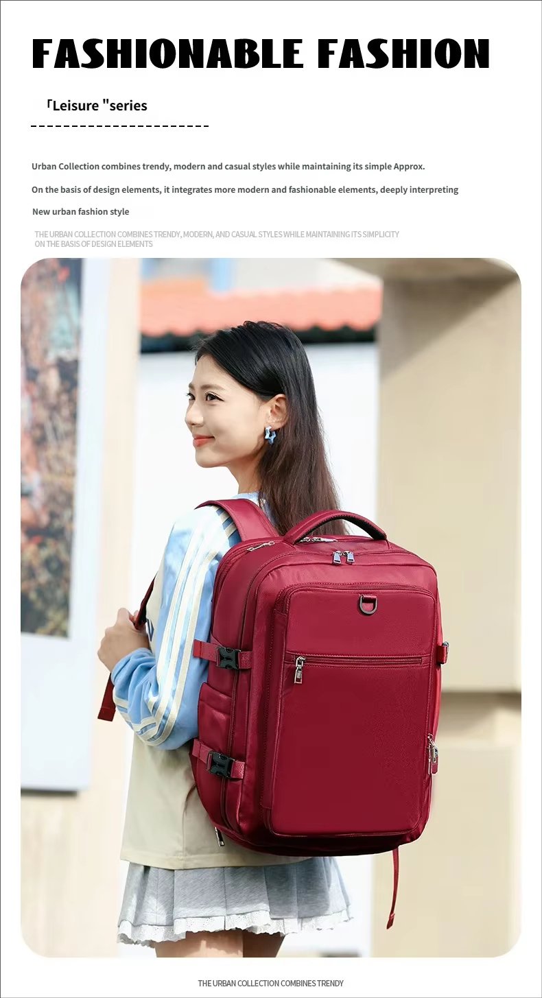 Water-Resistant Large Capacity Expandable Business Travel Oxford Laptop Backpack product detail