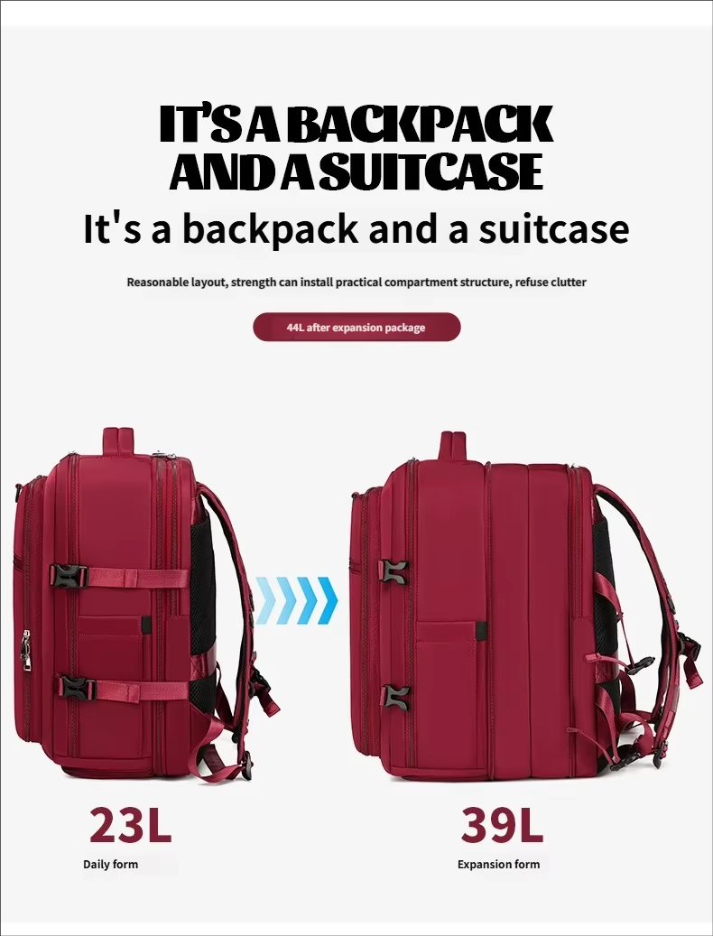 Water-Resistant Large Capacity Expandable Business Travel Oxford Laptop Backpack product detail