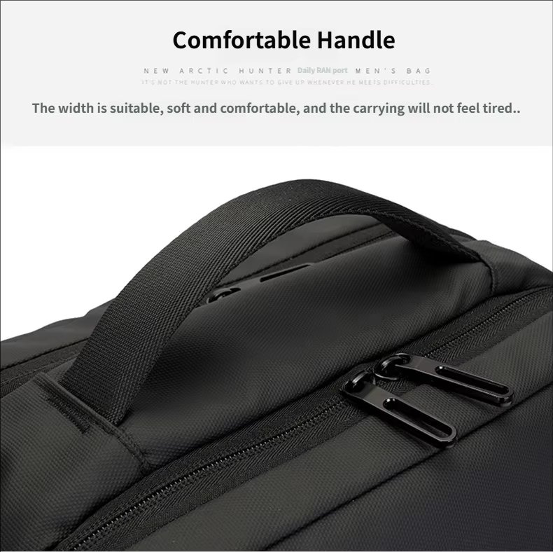 Water-Resistant Large Capacity Expandable USB Business Oxford Laptop Backpack product detail