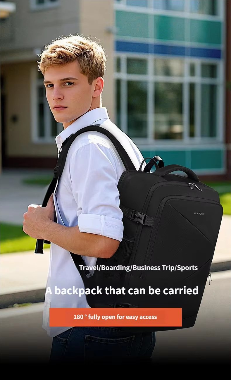 Water-Resistant Large Capacity Expandable Business Travel Oxford Laptop Backpack product detail