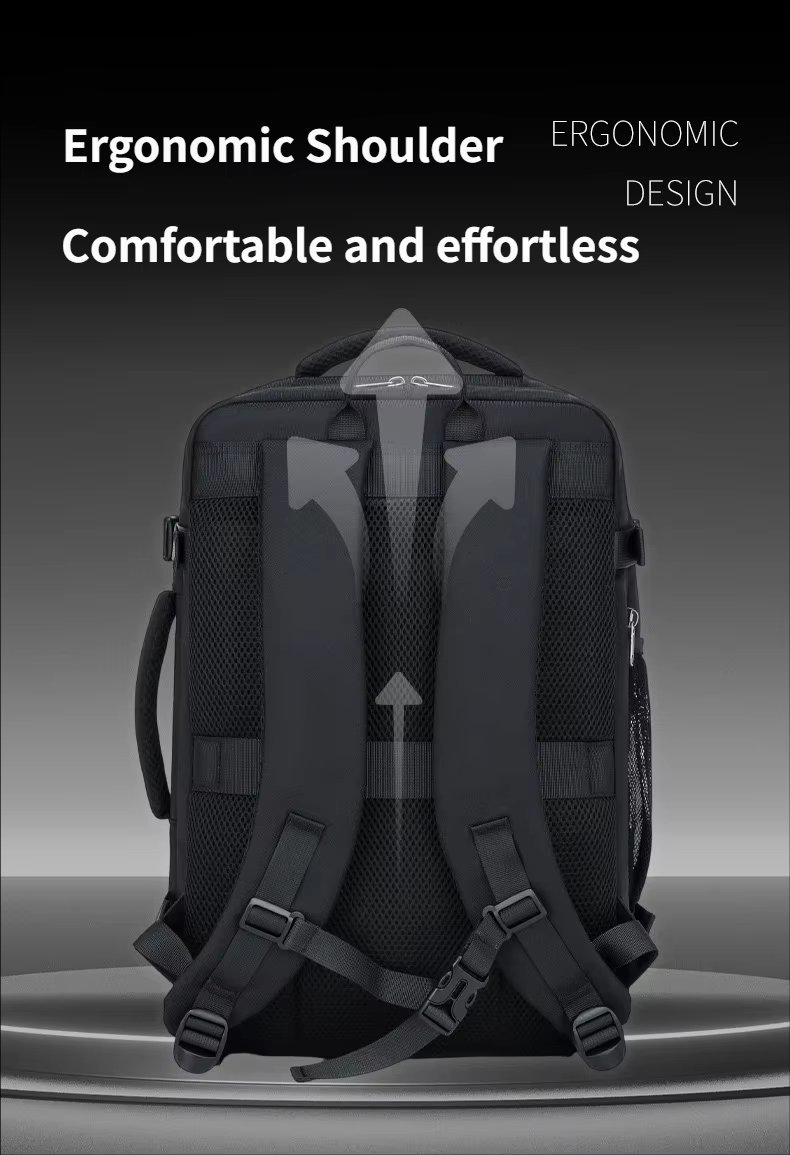 Water-Resistant Large Capacity Expandable Business Travel Oxford Laptop Backpack product detail