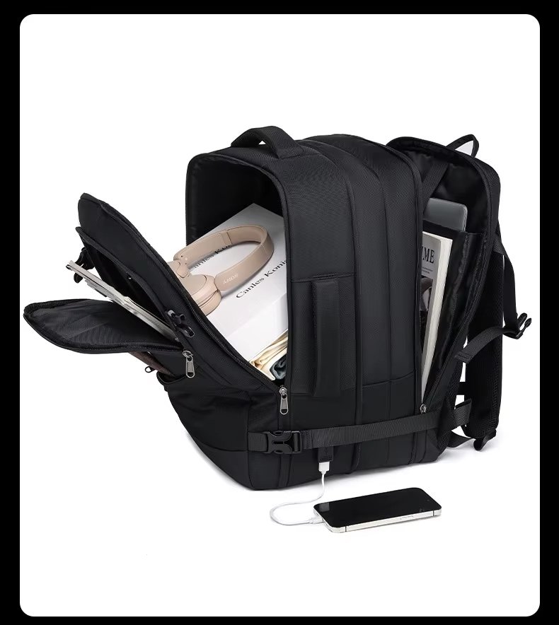 Water-Resistant Large Capacity Expandable Business Travel Oxford Laptop Backpack product detail