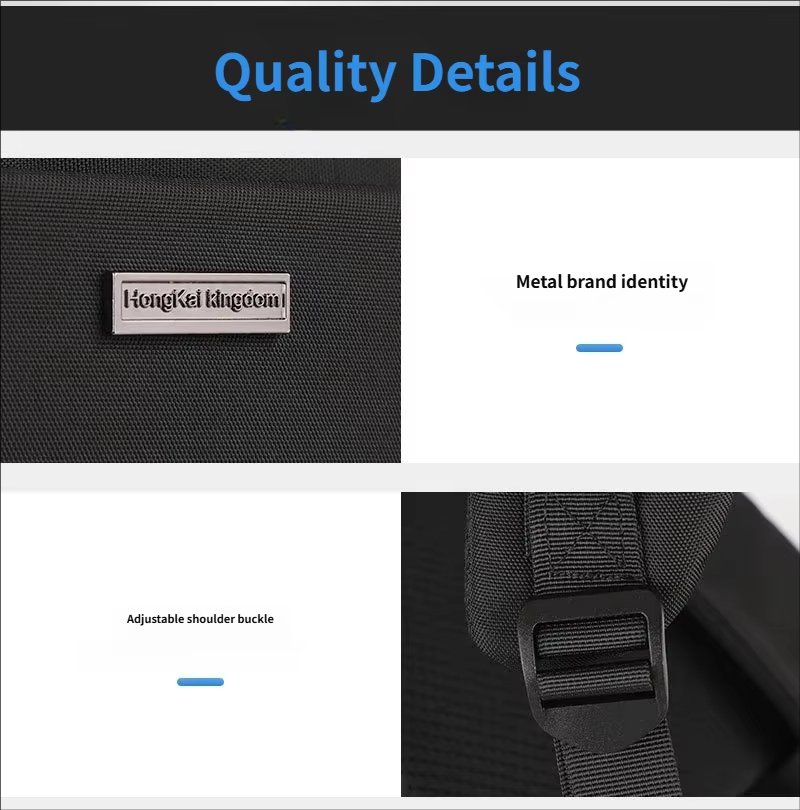 Water-Resistant Large Capacity Lightweight USB Business Oxford Laptop Backpack product detail