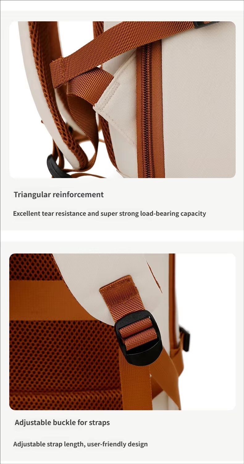 Water-Resistant Large Capacity Expandable USB Business Oxford Laptop Backpack product detail