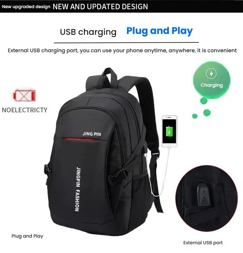 Anti-Theft Water-Resistant Large Capacity USB Travel Oxford Laptop Backpack product detail