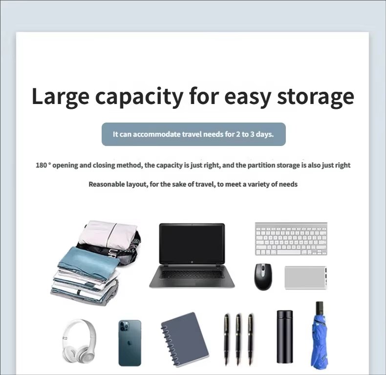 Water-Resistant Large Capacity USB Business Travel Oxford Laptop Backpack product detail