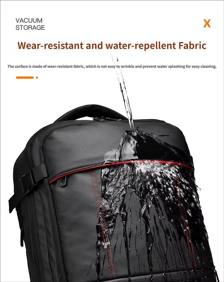 Water-Resistant Large Capacity Expandable USB Business Oxford Laptop Backpack product detail