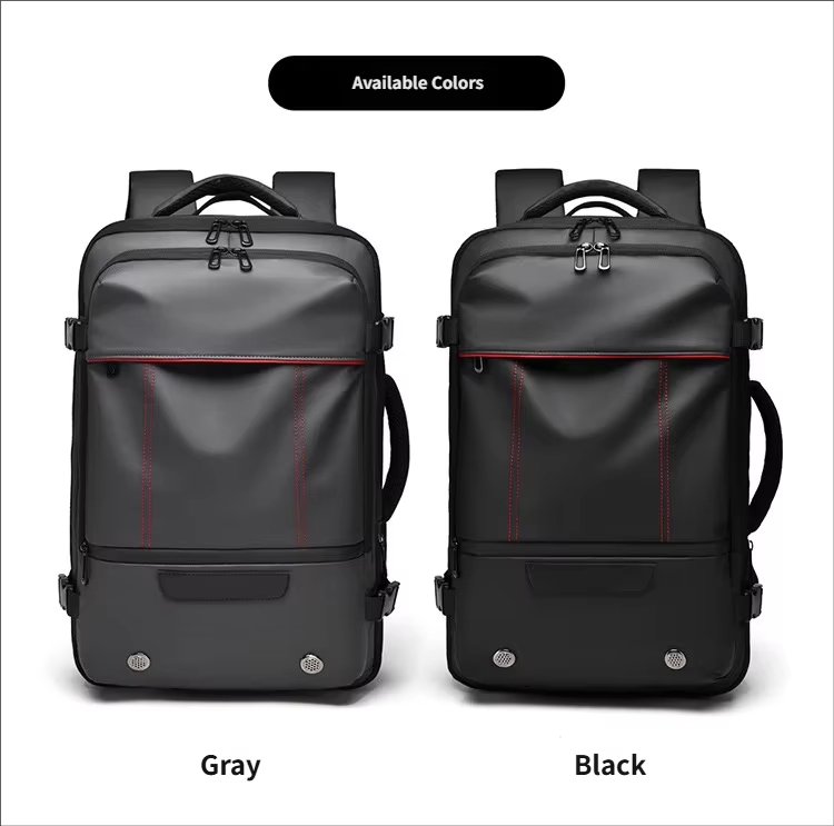 Water-Resistant Large Capacity Expandable USB Business Oxford Laptop Backpack product detail