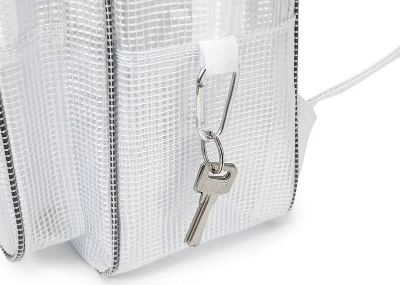 Large Capacity Waterproof PVC Clear Jelly Transparent Plastic Backpack Portable Shopping Bag Kids Children School Bags detail image