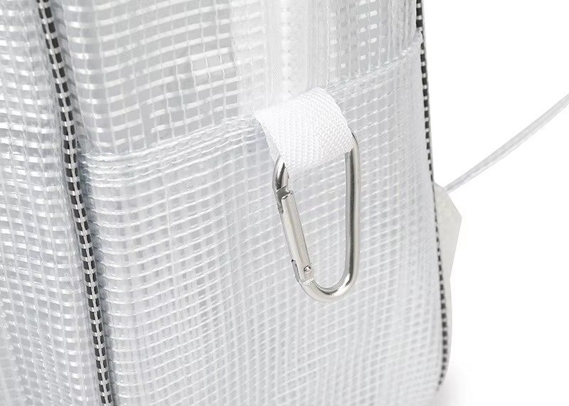 Large Capacity Waterproof PVC Clear Jelly Transparent Plastic Backpack Portable Shopping Bag Kids Children School Bags detail image