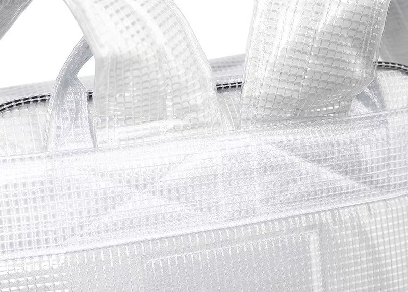 Large Capacity Waterproof PVC Clear Jelly Transparent Plastic Backpack Portable Shopping Bag Kids Children School Bags detail image