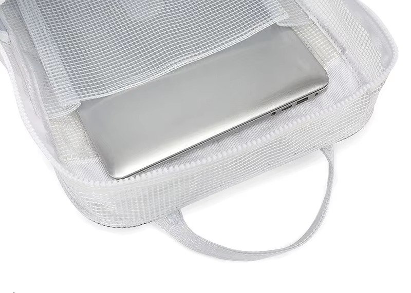 Large Capacity Waterproof PVC Clear Jelly Transparent Plastic Backpack Portable Shopping Bag Kids Children School Bags detail image