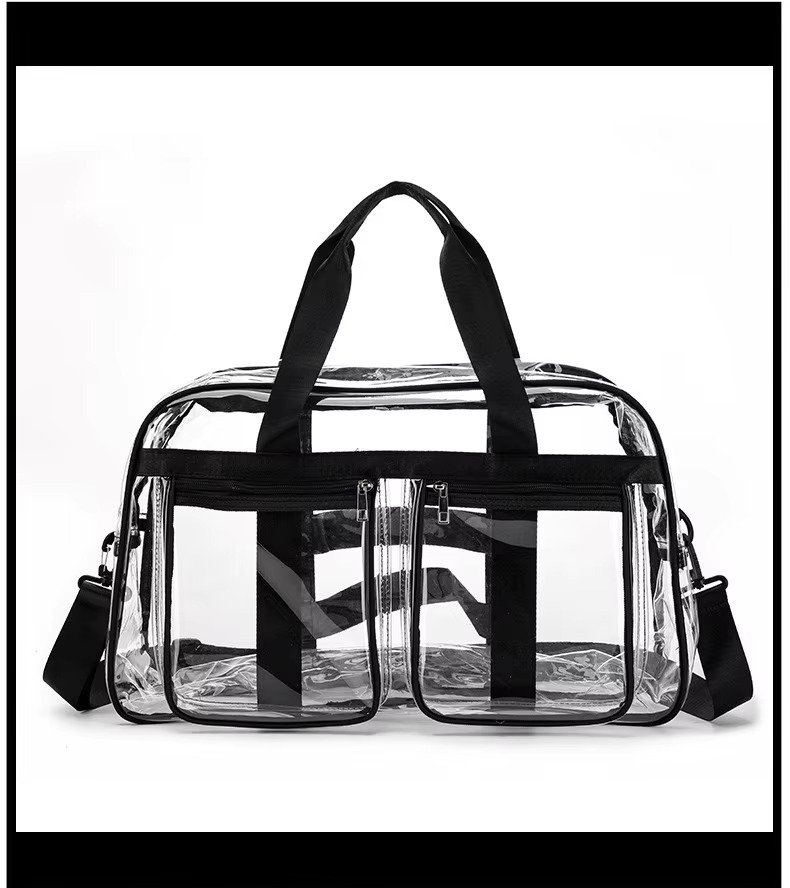 Large Capacity Waterproof Swimming Gym Bag PVC Transparent Casual Tote Bags Travel Duffel Bag Fitness Yoga Handbag detail image