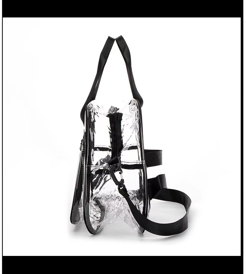 Large Capacity Waterproof Swimming Gym Bag PVC Transparent Casual Tote Bags Travel Duffel Bag Fitness Yoga Handbag detail image