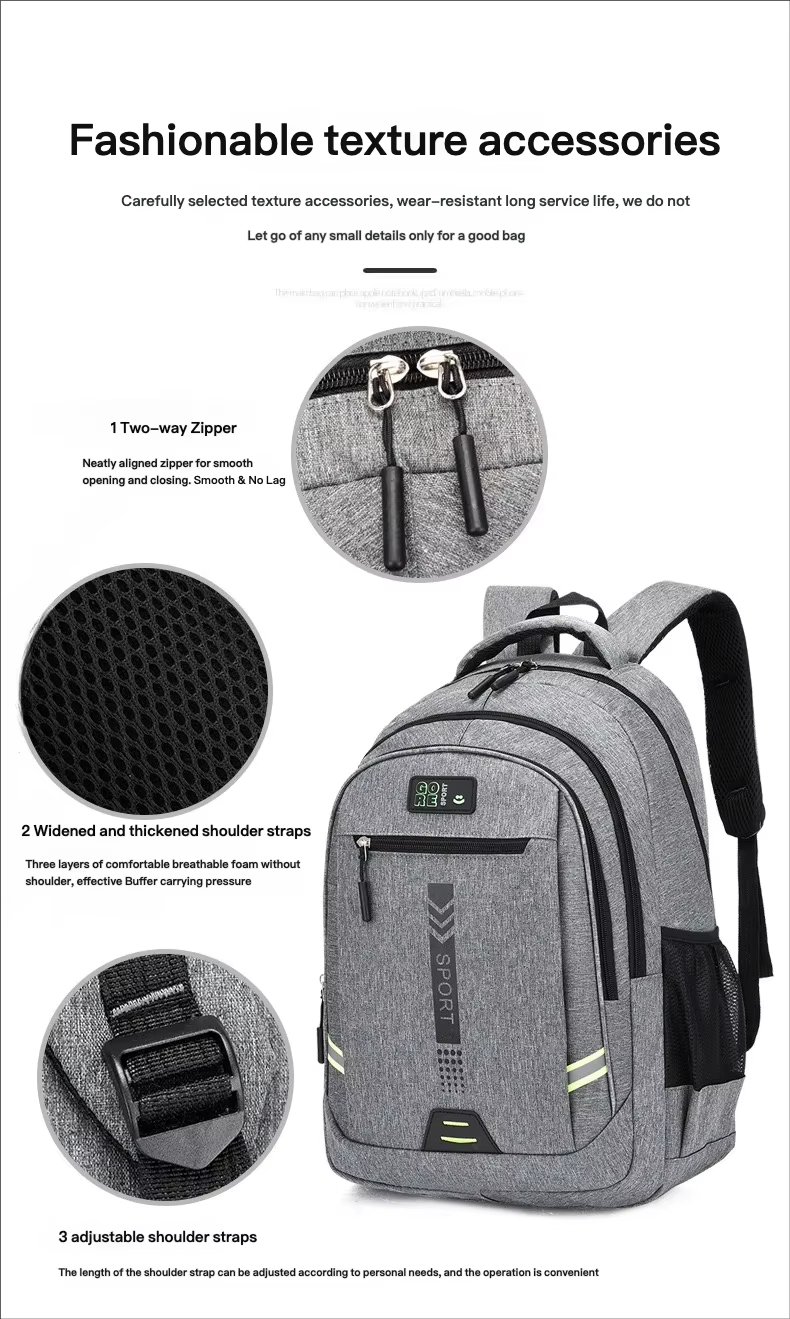 Water-Resistant Large Capacity Travel School Oxford Laptop Backpack product detail