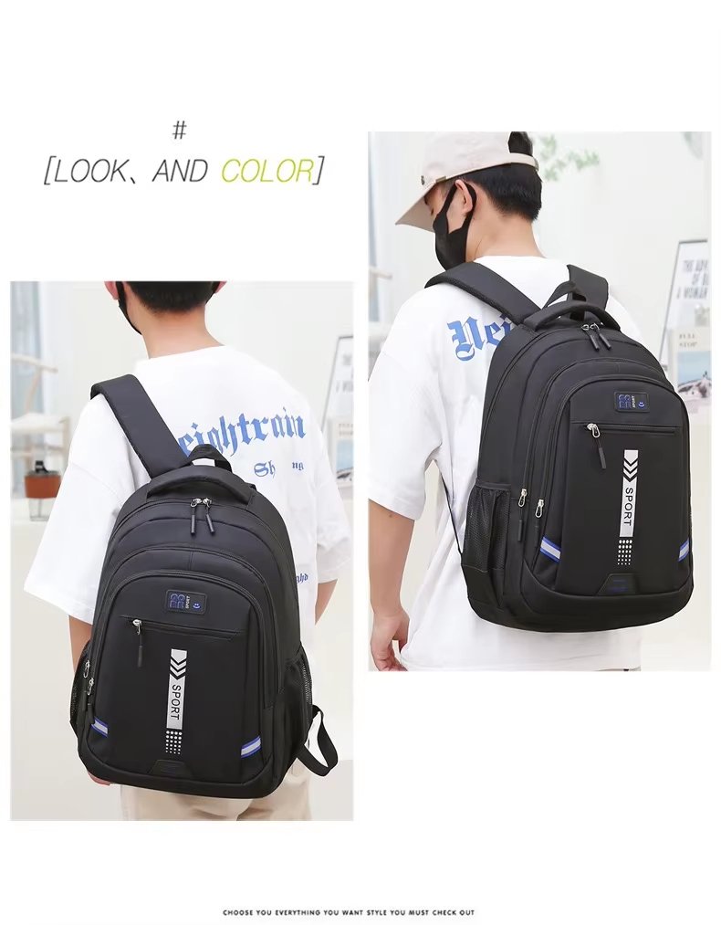 Water-Resistant Large Capacity Travel School Oxford Laptop Backpack product detail