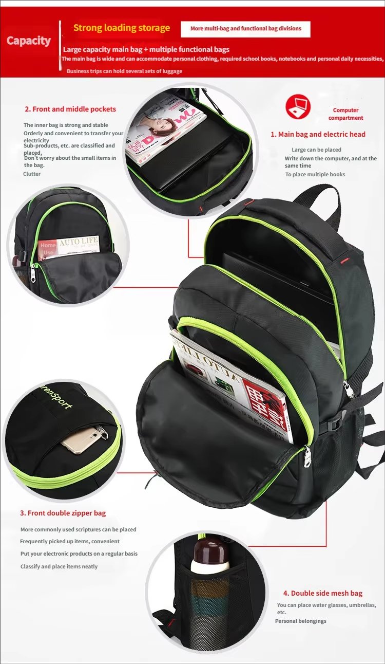 Large Capacity Travel School Oxford Laptop Backpack product detail