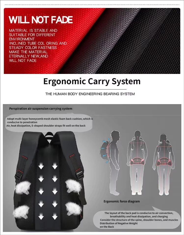 Large Capacity Travel School Oxford Laptop Backpack product detail
