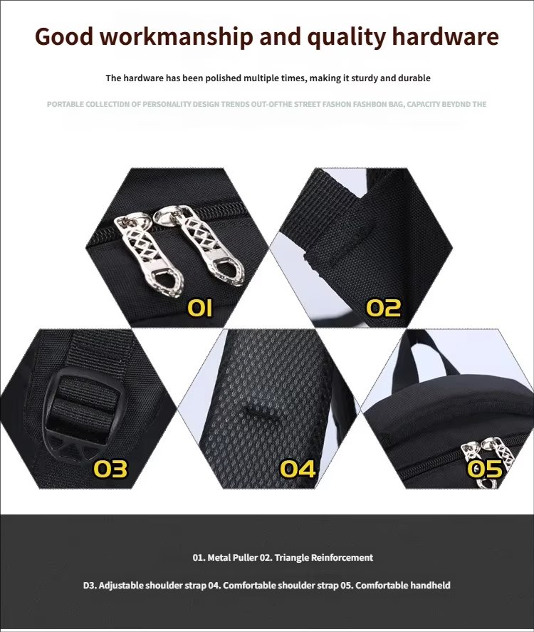 Water-Resistant Large Capacity Business Travel School Oxford Laptop Backpack product detail