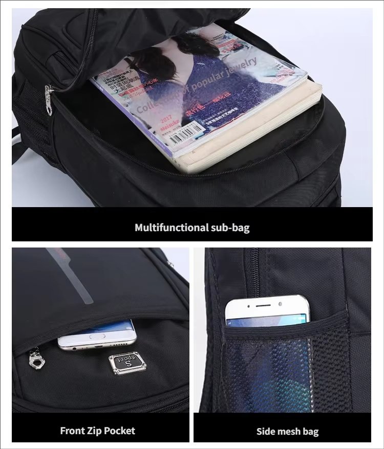 Water-Resistant Large Capacity Business Travel School Oxford Laptop Backpack product detail