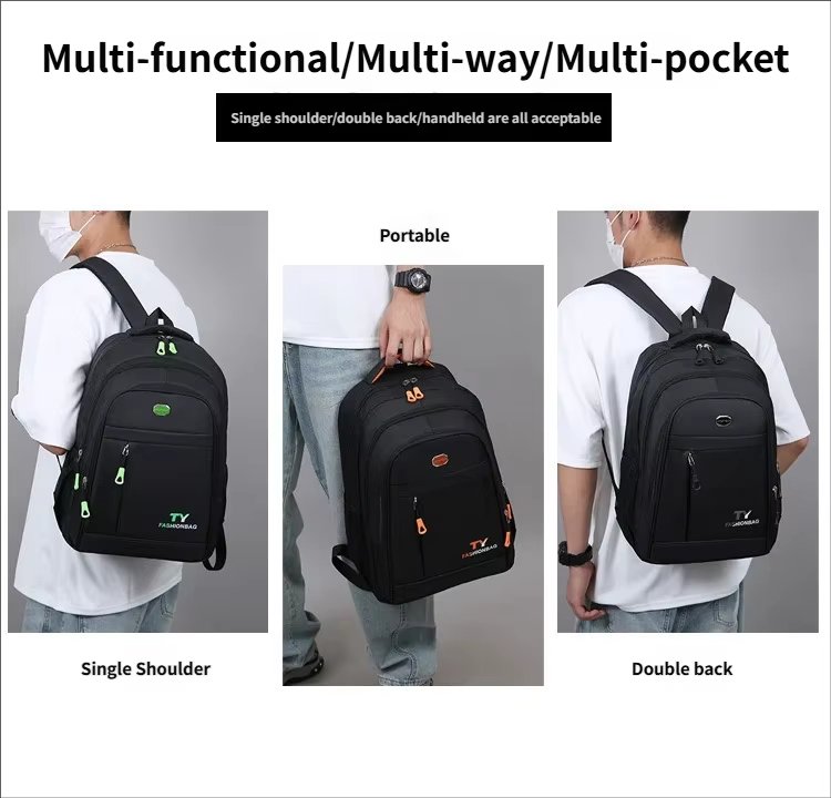 Water-Resistant Large Capacity Business Travel School Oxford Laptop Backpack product detail