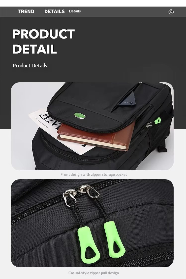 Water-Resistant Large Capacity Business Travel School Oxford Laptop Backpack product detail